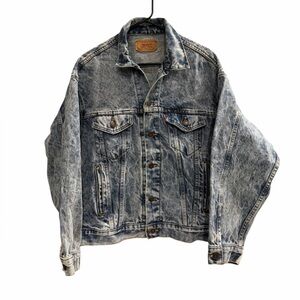 Vintage LEVI'S Acid Wash Jean Jacket Size Medium